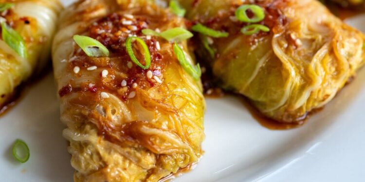 asian cabbage rolls