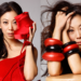 Side-by-side portraits of actress Brittany Ishibashi with windswept dark hair